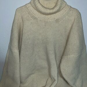 Babaa Cream Turtleneck Sweater